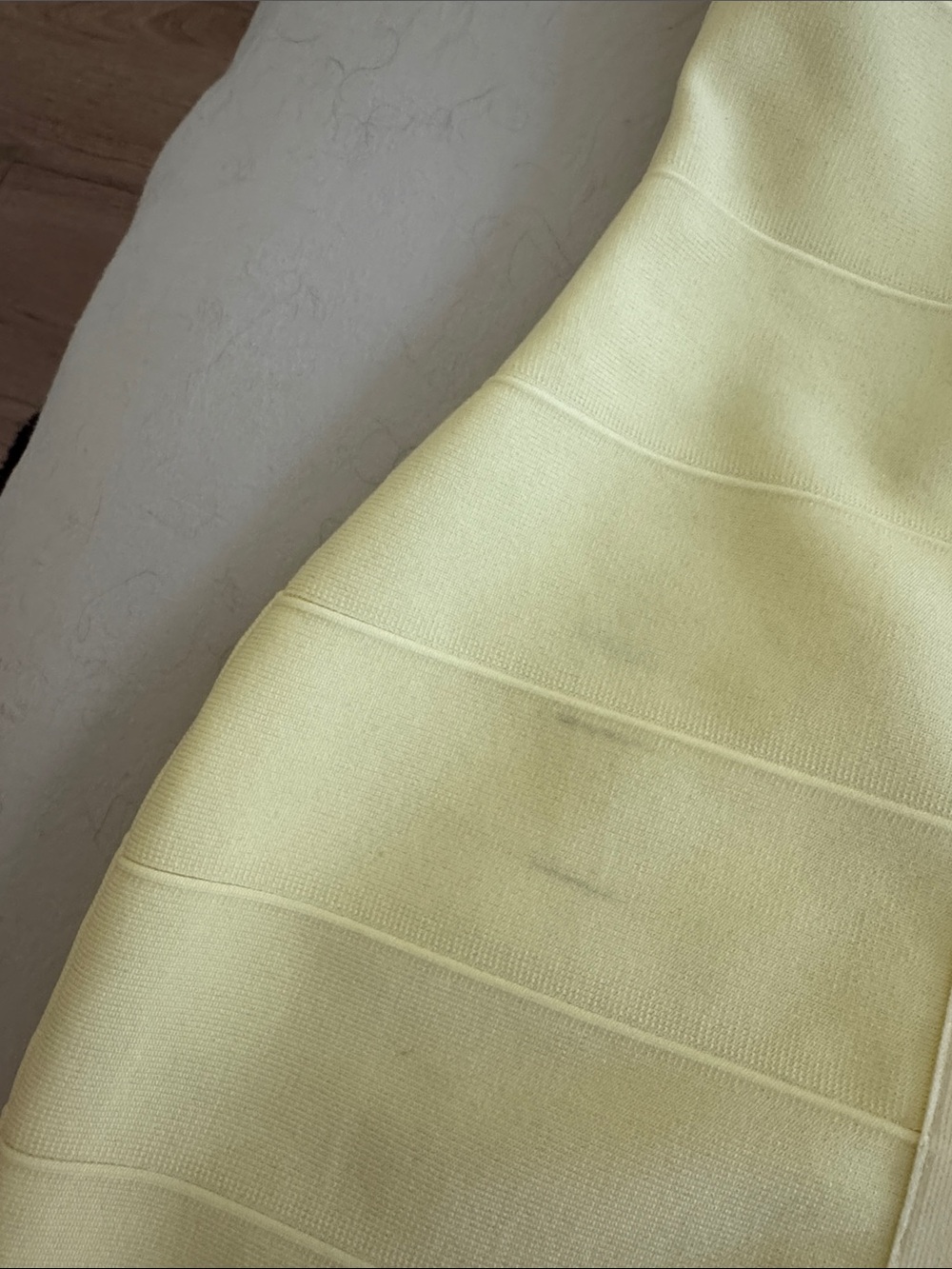 Tiger Mist - Butter Yellow Ember Bandage Dress - Picture 4 of 4